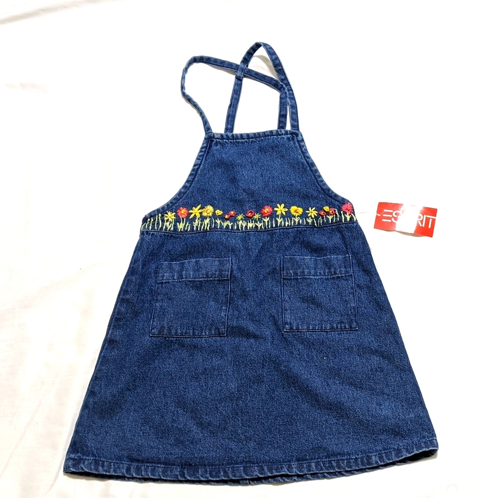 Toddler ESPRIT Overall Jean Dress